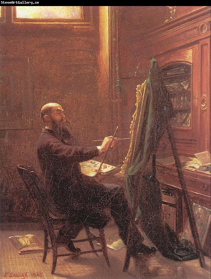 Leutze, Emmanuel Gottlieb Worthington Whittredge in his Tenth Street Studio